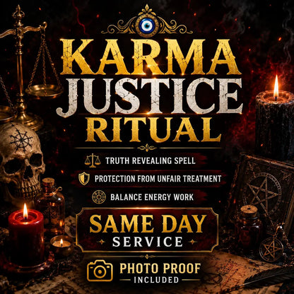 Karma Justice Ritual | Truth Revealing Spell, Protection (Same Day Service)