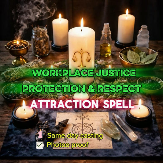 Workplace Protection Ritual | Justice Spell | Remove Negative Energy | Career Success | Respect, Confidence & Recognition